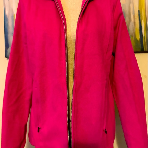 EUC XL KIRKLAND signature zip up jacket in vibrant pink - Picture 2 of 5